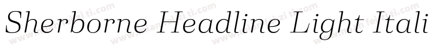 Sherborne Headline Light Italic字体转换